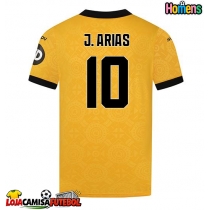 Camisa de Futebol Wolves Jhon Arias #10 Equipamento Principal 2025-26 Manga Curta